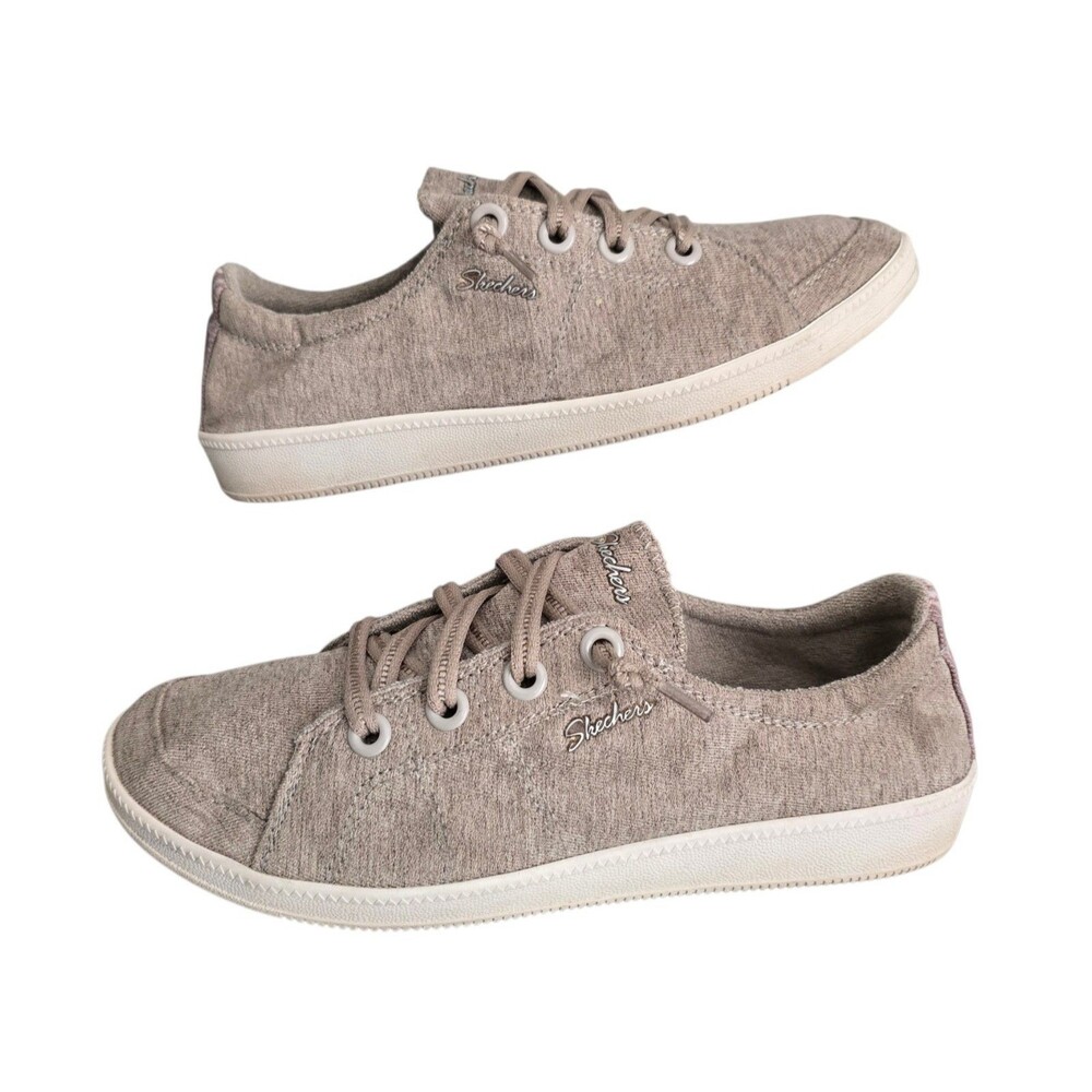Skechers Madison Ave Sneakers Womens Size 7.5 Taupe Slip On Shoes - Picture 2 of 12